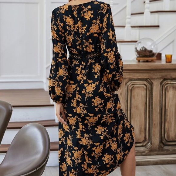 BOHO BEAUTY Floral Print Dress - Black - Picture 5 of 6